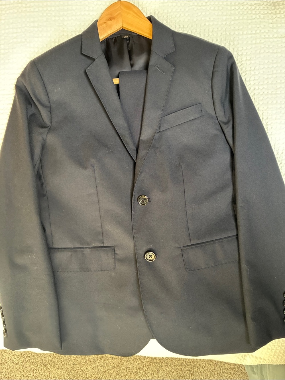 Crewcuts Ludlow wool suit Navy size 12